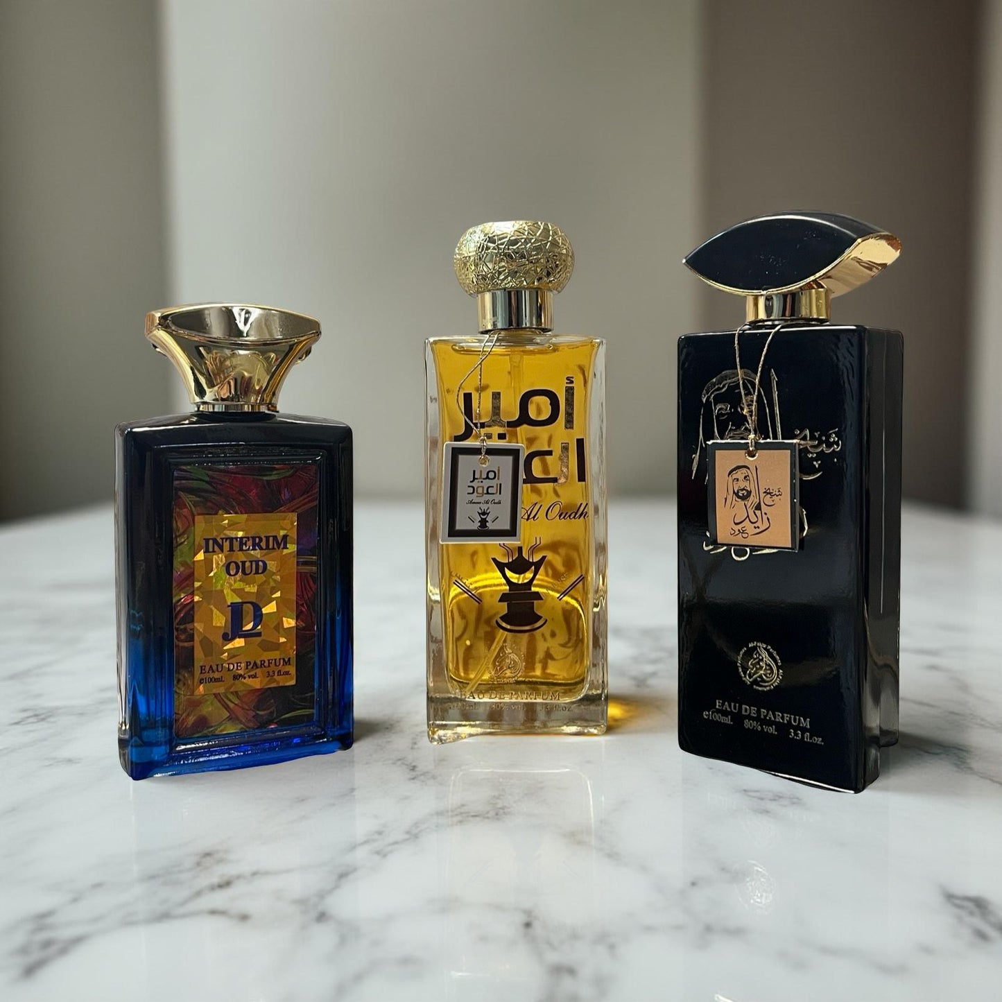 SET 3 PARFUMURI PENTRU BARBATI (INTERIM OUD-AMEER EL OUDH-SHEIK ZAYED BLACK)
