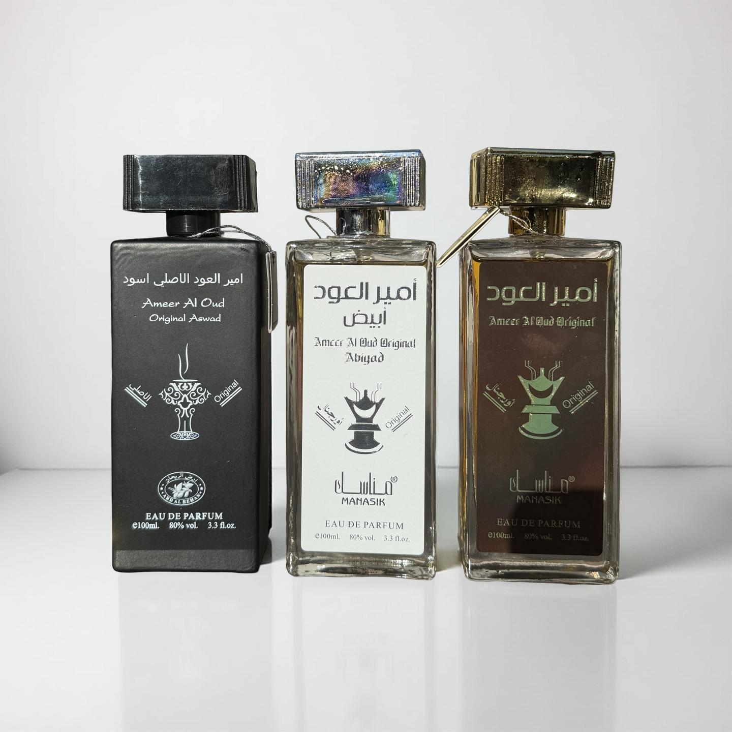 SET 3 PARFUMURI BARBATI (Ameer Al Oud Original aswad+Ameer Al Oudh Abiyad+Ameer Al Oudh original)