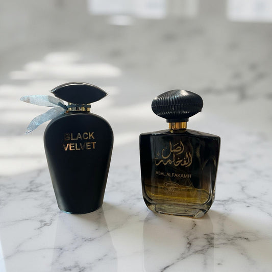SET 2 PARFUMURI DE DAMA (BLACK VELVET-ASAL ALFAKAMH)