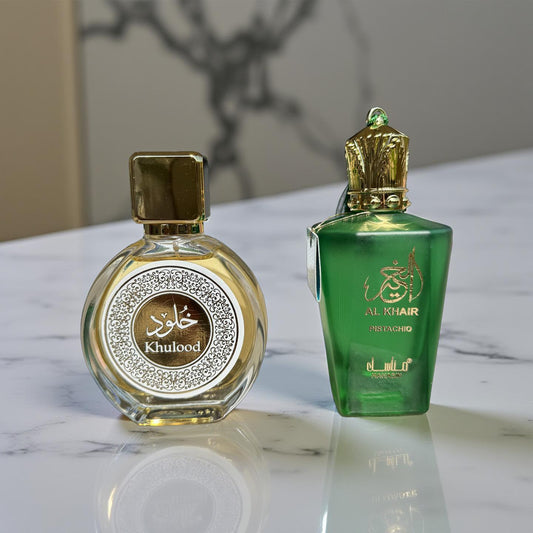 SET 2 PARFUMURI DAMA (Khulood+Al Khair Pistachio)