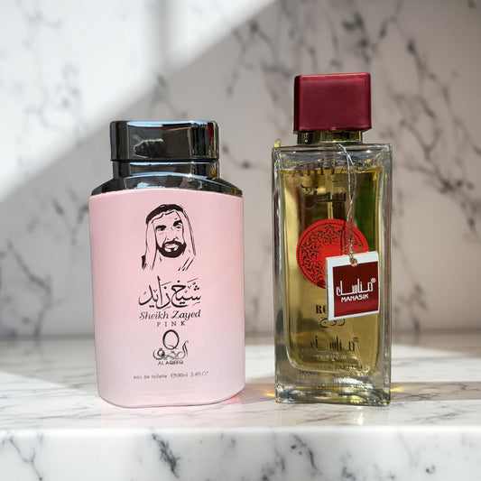 SET 2 PARFUMURI DAMA (Sheikh Zayed Pink + Abiyad Rouge)