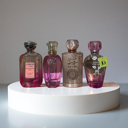SET 4 PARFUMURI DAMA (Mahera+Maya+Oud roses+Basma sabah)