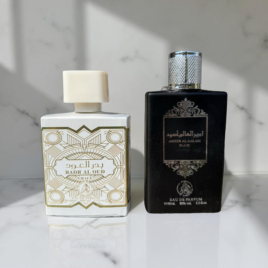 SET 2 PARFUMURI PENTRU EL SI EA (Badr Al Oud + Ameer Al Aalam Black)