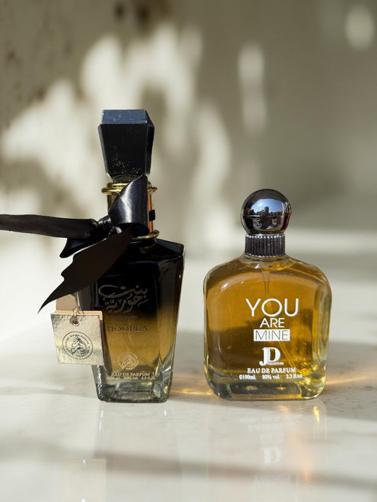 SET 2 PARFUMURI PENTRU EL SI EA (Bint Hoorea + You Are Mine)