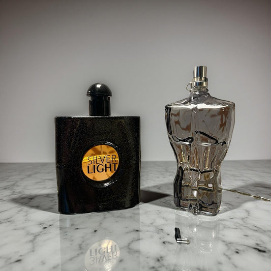 SET 2 PARFUMURI PENTRU EL SI EA (SILVER LIGHT-HOMME VIRIL)